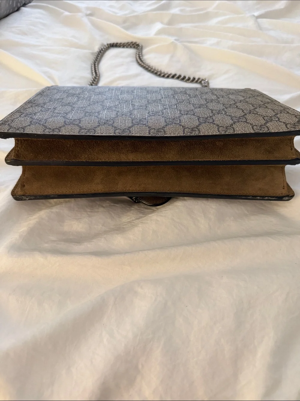 Gucci Beige Brown GG Supreme Dionysus Shoulder Bag